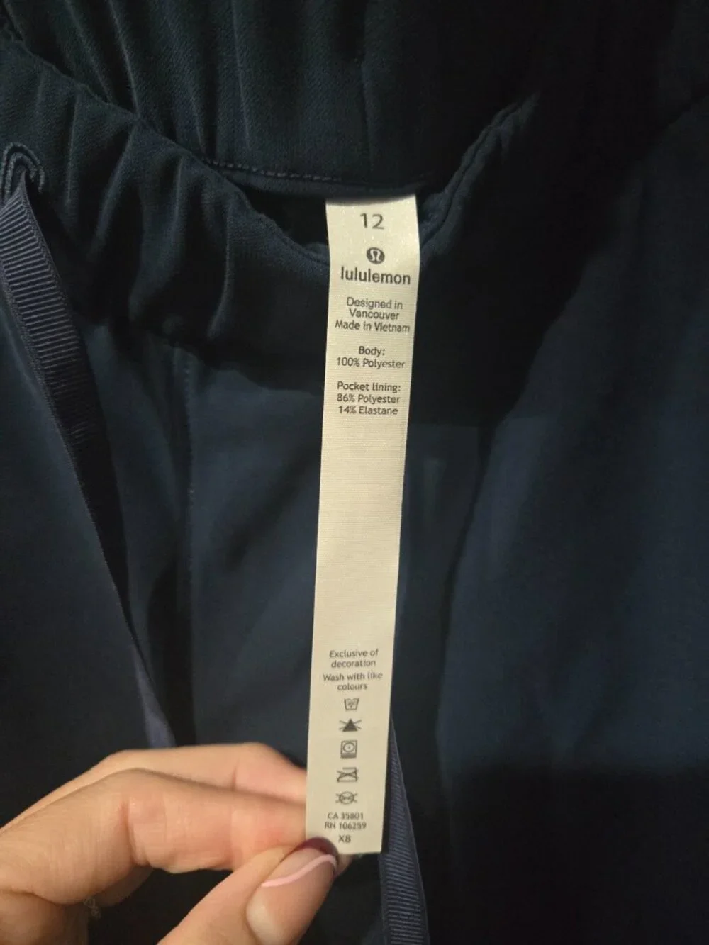 lululemon athletica pant navy